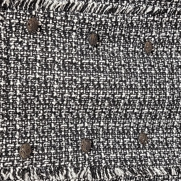 Nanette Lepore women's Black and White Tweed Dress sz 10 black white boucle. New - Picture 2 of 7